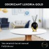 Odświeżacz powietrza do wnętrz Luxoria GOLD – ceramiczna miska ze złotym listkiem w pudełku prezentowym