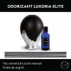 Odświeżacz powietrza Luxoria Elite do wnętrz – miseczka ceramiczna ze srebrnym listkiem w pudełku prezentowym