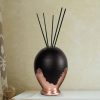 Odświeżacz powietrza do wnętrz Luxoria Vintage – ceramiczna miska z miedzianym liściem w pudełku prezentowym