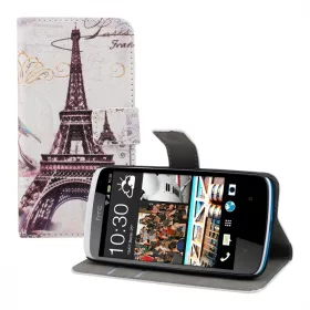   Pokrowiec na HTC Desire 500, Skóra ekologiczna, Wielokolorowy, 19038.01
