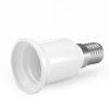 Zestaw 4 adapterów gniazd od E14 do E27, Kwmobile, biały, plastikowy, 20824