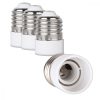 Zestaw 4 adapterów gniazd od E27 do E14, Kwmobile, biały, plastikowy, 20910
