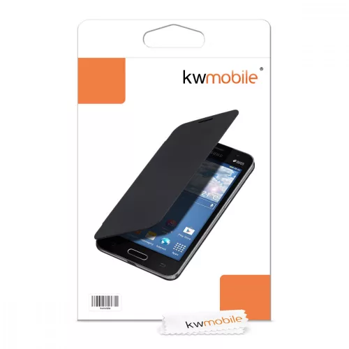 Etui do Samsunga Galaxy Core 2, Skóra ekologiczna, Czarny, 22205.01