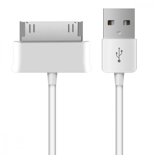 Kabel ładujący USB 2.0 z 30 pinami do Samsung Galaxy Tab 1/2 10.1/Tab 2 7.0/Note 10.1, Kwmobile, Biały, Plastik, 19438.02