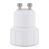 Zestaw 4 adapterów gniazd od GU10 do E14, Kwmobile, biały, plastikowy, 27507