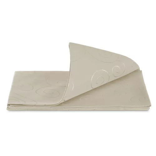 Okrągły obrus z ornamentem Jemidi, 135 cm, kremowy, poliester, 55264.16.21