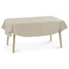 Owalny obrus z ornamentem Jemidi, 160 x 220 cm, kremowy, poliester, 55264.16.27