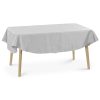 Owalny obrus z ornamentem Jemidi, 160 x 220 cm, brązowy, poliester, 55264.25.27