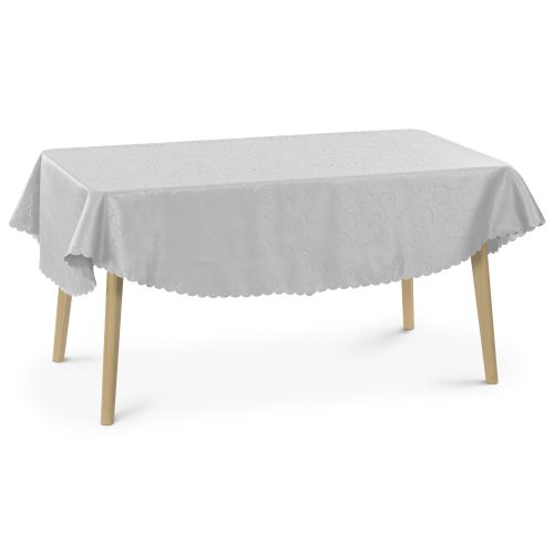 Owalny obrus z ornamentem Jemidi, 160 x 220 cm, brązowy, poliester, 55264.25.27