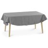 Owalny obrus z ornamentem Jemidi, 160 x 220 cm, Szary, Poliester, 55264.22.27