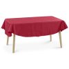 Owalny obrus z ornamentem Jemidi, 160 x 220 cm, Czerwony, Poliester, 55264.20.27