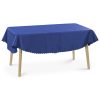 Owalny obrus z ornamentem Jemidi, 135 x 180 cm, Niebieski, Poliester, 55264.17.24