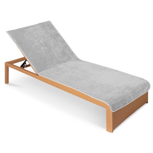 Ręcznik leżakowy Jemidi, 75 x 200 cm, szary, bawełna organiczna, 54941.25