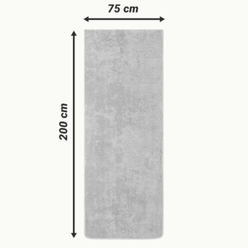 Ręcznik leżakowy Jemidi, 75 x 200 cm, szary, bawełna organiczna, 54941.25