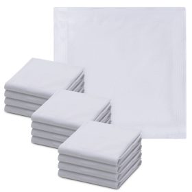   Zestaw 12 chusteczek do nosa Jemidi, 40 x 40 cm, szary, bawełna, 55059.05