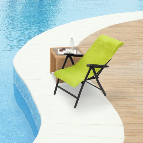 Pokrowiec na krzesło Jemidi, 60 x 130 cm, Zielony, Bawełna organiczna, 54895.07