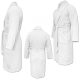 Homelevel Unisex Szlafrok, L, Biały, Bawełna organiczna, 54845.02.3