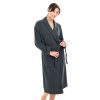 Szlafrok unisex Homelevel, M, szary, bawełna organiczna, 54845.73.2