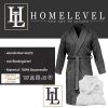 Szlafrok unisex Homelevel, 2XL, niebieski, bawełna organiczna, 54845.13.5