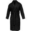 Szlafrok unisex Homelevel, M, czarny, bawełna organiczna, 54845.01.2