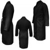 Szlafrok unisex Homelevel, M, czarny, bawełna organiczna, 54845.01.2