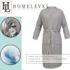 Szlafrok Unisex Waffle Pique Homelevel, 4XL, Szary, Bawełna organiczna, 54916.22.34