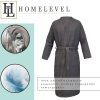Szlafrok Unisex Waffle Pique Homelevel, M, Szary, Bawełna organiczna, 54916.73.2