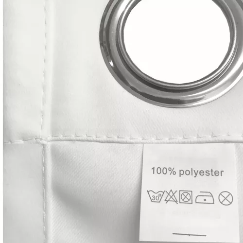 Jemidi nieprzezroczysta zasłona z pierścieniami, 140 x 175 cm, szary, poliester, 55282.25.01