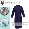 Szlafrok Unisex Waffle Pique Homelevel, 2XL, Niebieski, Bawełna organiczna, 54916.04.5