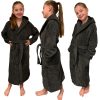 Szlafrok dziecięcy Homelevel, 152, szary, bawełna organiczna, 54864.73.39