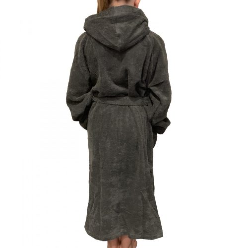 Szlafrok dziecięcy Homelevel, 152, szary, bawełna organiczna, 54864.73.39