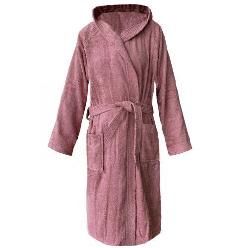 Szlafrok z tkaniny Homelevel, 4XL, różowy, bawełna organiczna, 54856.08.34