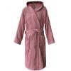 Szlafrok z tkaniny Homelevel, 4XL, różowy, bawełna organiczna, 54856.08.34