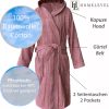 Szlafrok z tkaniny Homelevel, 4XL, różowy, bawełna organiczna, 54856.08.34