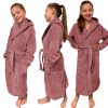 Szlafrok dziecięcy Homelevel, 152, różowy, bawełna organiczna, 54864.10.39