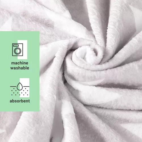 Dziecięce poncho kąpielowe Homelevel, 8-11 lat, Szary, Bawełna, 54888.22.03