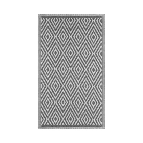 Dywanik ogrodowy Jemidi, 90 x 150 cm, czarny, Prolipopilene, 55323.01.01