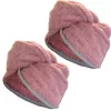 Zestaw 2 dziecięcych turbanów do włosów Homelevel, 64 x 22, różowy, bawełna organiczna, 54882.10.02
