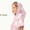 Dziecięce poncho kąpielowe Homelevel, 4-7 lat, Różowy, Bawełna, 54888.10.02