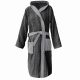 Szlafrok z tkaniny Homelevel, 2XL, Szary, Bawełna organiczna, 54856.22.5
