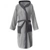 Szlafrok z tkaniny Homelevel, 2XL, szary, bawełna organiczna, 54856.25.5