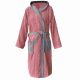 Szlafrok z tkaniny Homelevel, 3XL, różowy/szary, bawełna organiczna, 54856.33.33