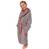 Szlafrok dziecięcy Homelevel, 140, szary/różowy, bawełna organiczna, 54864.20.38
