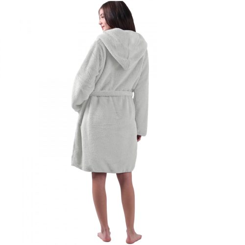 Odwracalny szlafrok damski Jemidi, M, różowy/biały, poliester, 55057.08.2