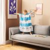 Dziecięce poncho kąpielowe Homelevel, 8-11 lat, wielokolorowe, bawełna organiczna, 54931.32.01