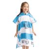 Dziecięce poncho kąpielowe Homelevel, 4-7 lat, wielokolorowe, bawełna organiczna, 54931.32.02