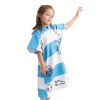 Dziecięce poncho kąpielowe Homelevel, 4-7 lat, wielokolorowe, bawełna organiczna, 54931.32.02