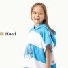 Dziecięce poncho kąpielowe Homelevel, 4-7 lat, wielokolorowe, bawełna organiczna, 54931.32.02
