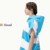 Dziecięce poncho kąpielowe Homelevel, 8-11 lat, wielokolorowe, bawełna organiczna, 54931.32.03