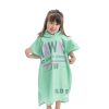 Dziecięce poncho kąpielowe Homelevel, 8-11 lat, wielokolorowe, bawełna organiczna, 54931.71.01